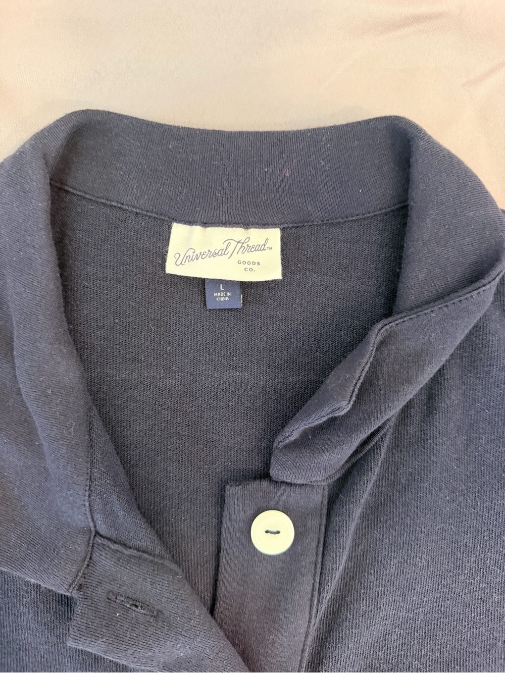 Universal Thread Dark Navy Polo Knit Dress - Picture 2 of 3